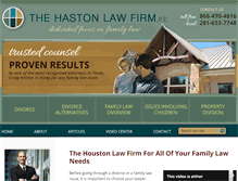 Tablet Screenshot of hastonlaw.com